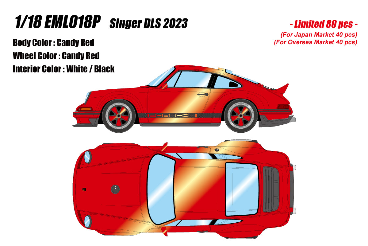 Miniature Porsche 911 Carrera - Singer DLS 2023 - Scale 1:18