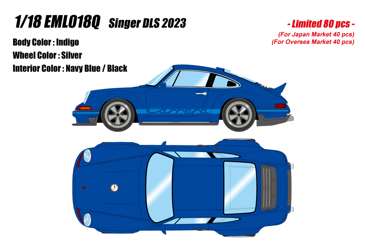 Miniature Porsche 911 Carrera - Singer DLS 2023 - Scale 1:18