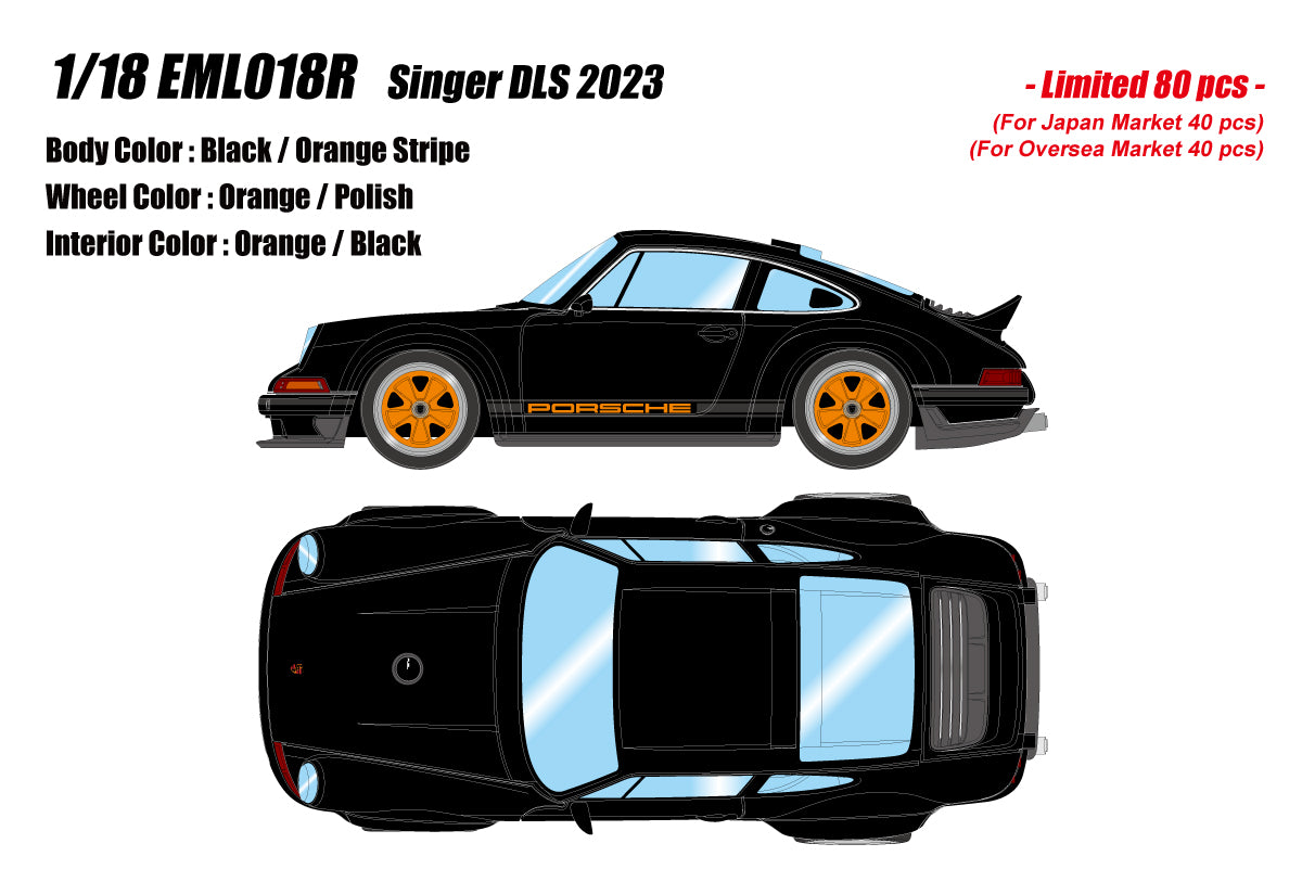 Miniature Porsche 911 Carrera - Singer DLS 2023 - Scale 1:18