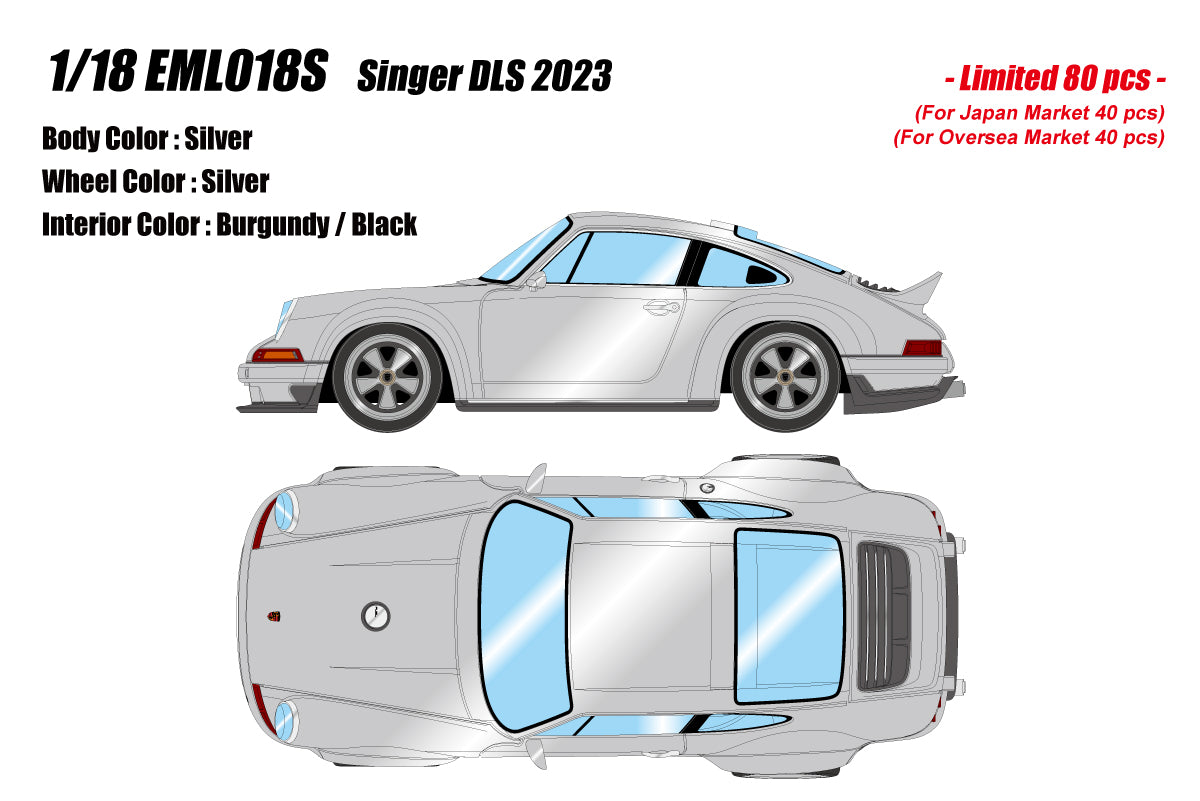 Miniature Porsche 911 Carrera - Singer DLS 2023 - Scale 1:18