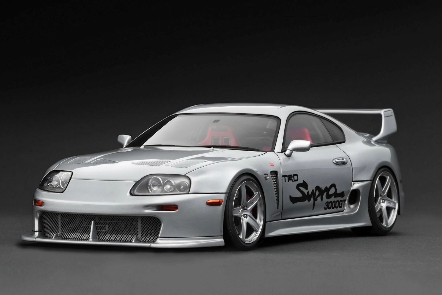 TOYOTA Supra (A80) TRD 3000GT Silver Ignition Model 1:18