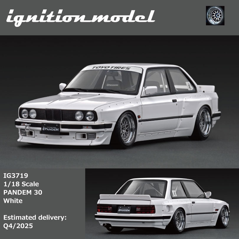 PANDEM 30 (BMW E30) White Ignition Model 1:18