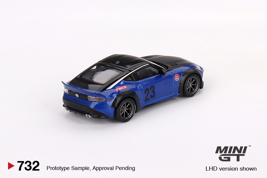 Nissan Z LB NATION WORKS Seiran Blue Mini GT 1:64