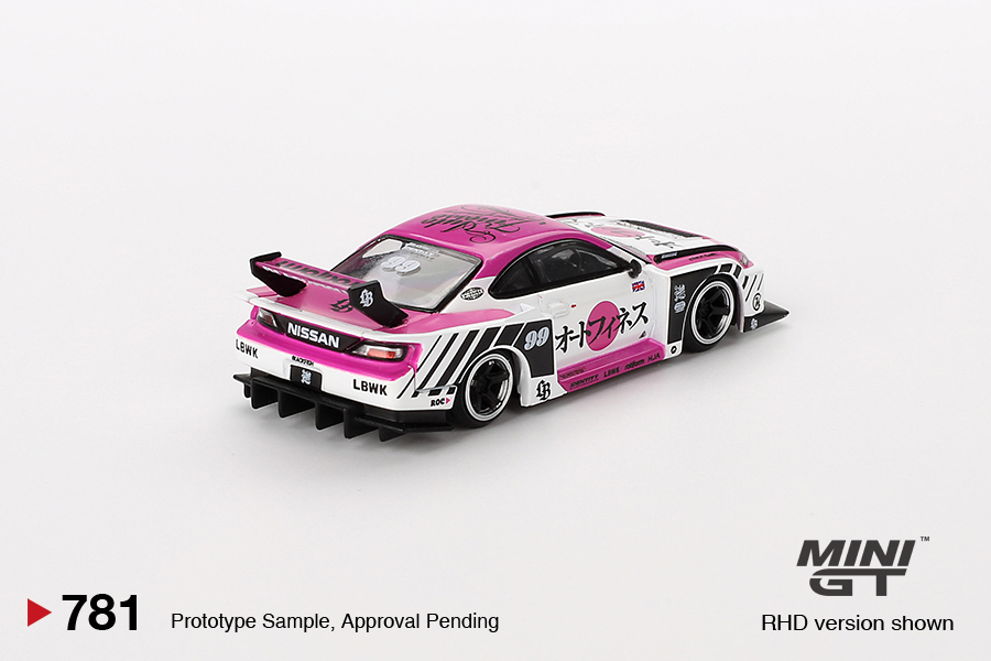 LB-Super Silhouette Nissan Slivia S15 LBWK Auto Finesse SEMA 2023 Mini GT 1:64