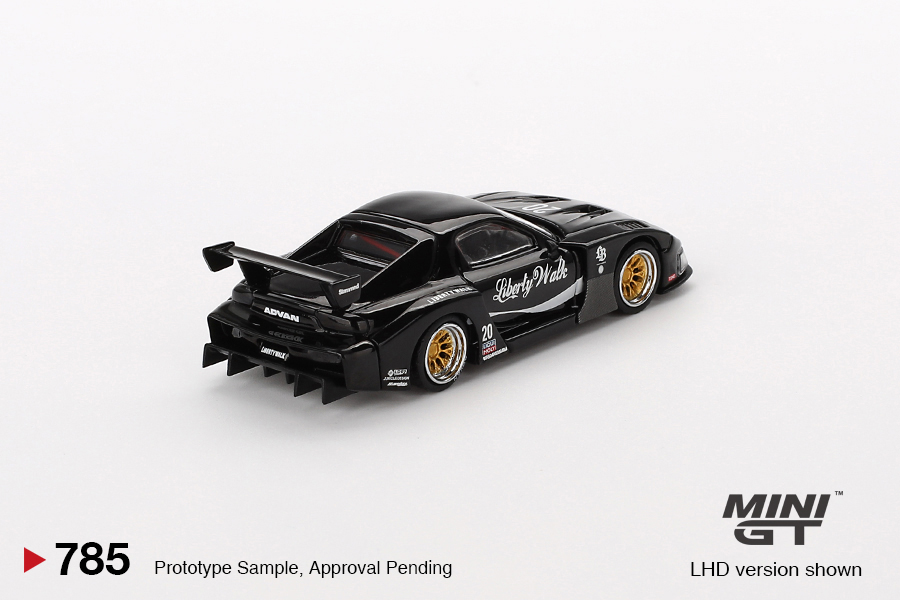MAZDA RX-7 LB-Super Silhouette Liberty Walk Black Mini GT 1:64